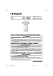 WH 10DFL - Hitachi Power Tools