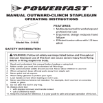 MANUAL OUTWARD-CLINCH STAPLEGUN