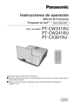 Instrucciones de operación PT-CW241RU PT