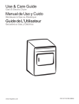 Use & Care Guide Manual de Uso y Cuido Guide de L`Utilisateur