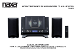 microcomponente de audio digital cd y bluetooth