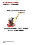 instrucciones y catálogo de piezas de recambio