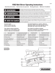 FSK2 Belt Skiver Operating Instructions