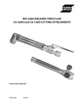 WH-4200 WELDING TORCH with CA-4200 and CA-1500