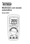 Multímetro con escala automática