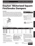 Motorized Square Fire/Smoke Dampers