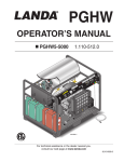 OPERATOR`S MANUAL - Industrial Cleaning Equipment