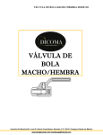 válvula de bola macho/hembra serie 501