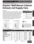 Wall-Mount Cabinet Exhaust and Supply Fans