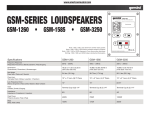 GSM-SERIES LOUDSPEAKERS