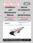 Installation and Maintenance Manual