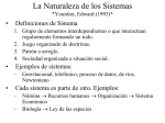 La Naturaleza de los Sistemas