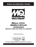 MODELO MTX-60 - Multiquip UK