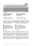 Instruções de Operação Instrucciones de Operación