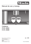 Manual de uso y manejo Cafetera CVA 4062 CVA
