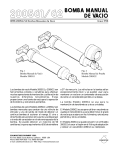 2005G1/G2 Bomba manual de vacio