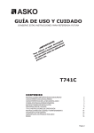GUÃA DE USO Y CUIDADO T741C