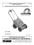 PLUGR PL415 RENTAL 22” TURF AERATOR