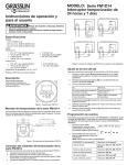 MODELO: Serie FM1D14 Interruptor temporizador de 24