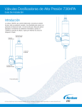 Válvulas Dosificadoras de Alta Presión 736HPA