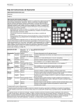 Hoja de Instrucciones de Operación