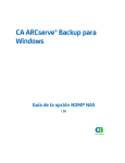 Guía de la opción NDMP NAS de CA ARCserve Backup para
