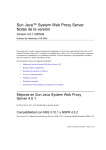 Sun Java System Web Proxy Server 4.0.1 2005Q4 Notas de la version