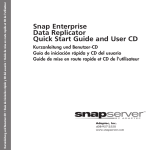 Snap Enterprise Data Replicator Quick Start Guide and User CD