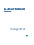 CA ARCserve Backup para Windows Guía de la opción NDMP NAS