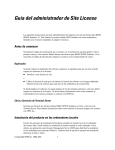 Guía del administrador de Site License