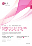 MONITOR DE TV LCD/ CINE 3D CON LED