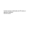 Control remoto multimedia de HP (sólo en algunos modelos)