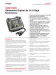 DLRO10HD Ohmmetro Digital de 10 A Baja Resistencia