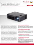 Proyector LED WXGA ultra portátil