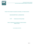 Guía docente de la asignatura: Infraestructura del Hogar Digital