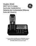 Modelo 28165 DECT 6.0 2-Líneas, Auricular Inalámbrico Sistema