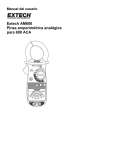 Extech AM600 Pinza amperimétrica analógica para 600 ACA