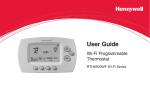 69-2718ES-01 - Honeywell Wi-Fi Programmable Thermostats