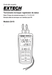 Guía del usuario Termómetro termopar registrador de datos Modelo