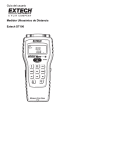 Guía del usuario Medidor Ultrasónico de Distancia Extech DT100