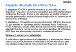 Adaptador Bluetooth AD-47W de Nokia