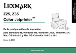 Lexmark Z25, Z35 Color Jetprinter