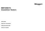 BM15/MJ15 Insulation Testers - Technical Diagnostic Services