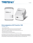 Kit de adaptadores AV2 Powerline 1200
