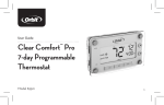 Clear Comfort™ Pro 7-day Programmable Thermostat