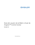 Guía del usuario de la Matriz virtual de Avigilon™ Control Center