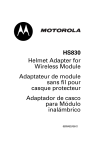 HS830 Helmet Adapter for Wireless Module Adaptateur