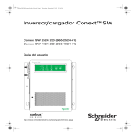 Inversor/cargador Conext™ SW