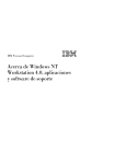 Acerca de Windows NT Workstation 4.0, aplicaciones y software de