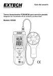 Guía del usuario Termo Anemómetro PCM